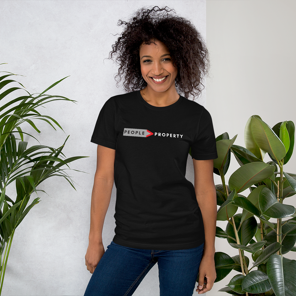 The Message in Black - Short-Sleeve Unisex T-Shirt