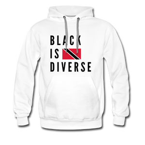 Black is Diverse - Men’s Premium Heavyweight Hoodie - white