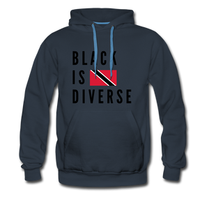 Black is Diverse - Men’s Premium Heavyweight Hoodie - navy