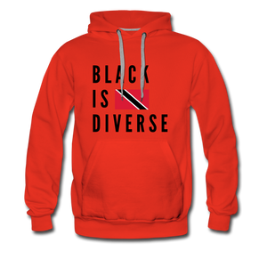 Black is Diverse - Men’s Premium Heavyweight Hoodie - red