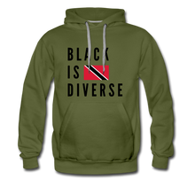 Load image into Gallery viewer, Black is Diverse - Men’s Premium Heavyweight Hoodie - olive green
