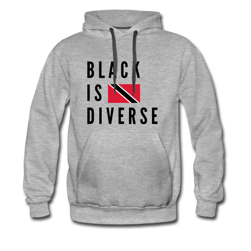 Black is Diverse - Men’s Premium Heavyweight Hoodie - heather gray