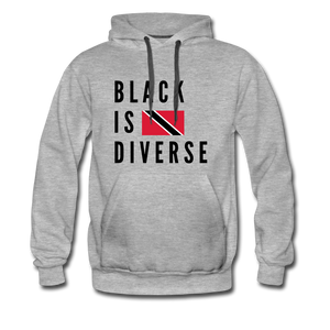 Black is Diverse - Men’s Premium Heavyweight Hoodie - heather gray