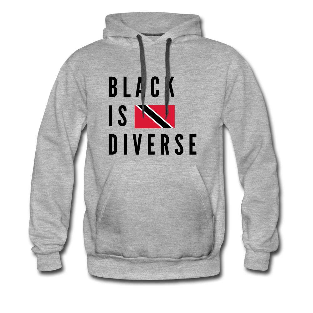 Black is Diverse - Men’s Premium Heavyweight Hoodie - heather gray