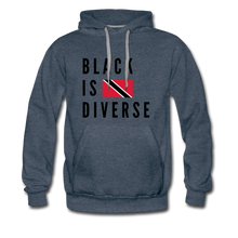 Load image into Gallery viewer, Black is Diverse - Men’s Premium Heavyweight Hoodie - heather denim
