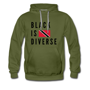 Black is Diverse - Men’s Premium Heavyweight Hoodie - olive green