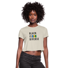 Load image into Gallery viewer, Black is Diverse - Women&#39;s Cropped T-Shirt - dust
