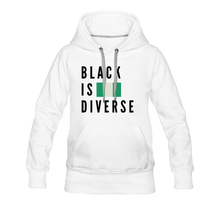 Load image into Gallery viewer, Black is Diverse - Women’s Premium Heavyweight Hoodie - white
