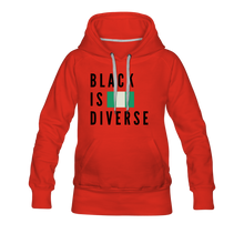 Load image into Gallery viewer, Black is Diverse - Women’s Premium Heavyweight Hoodie - red
