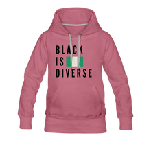 Load image into Gallery viewer, Black is Diverse - Women’s Premium Heavyweight Hoodie - mauve
