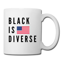 Load image into Gallery viewer, Black is Diverse Mug - white
