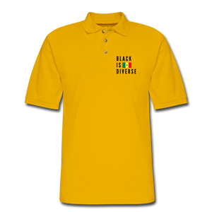 Men's Pique Polo Shirt - Yellow