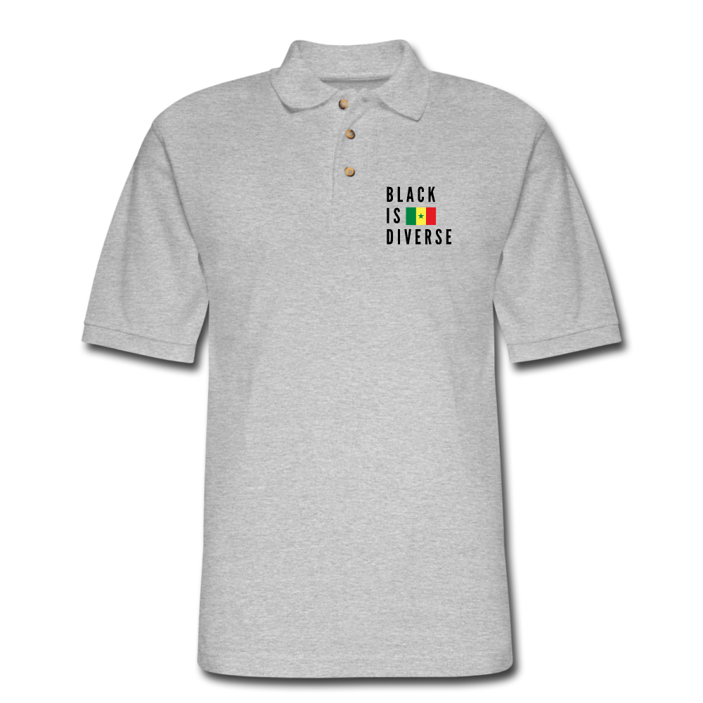 Men's Pique Polo Shirt - heather gray