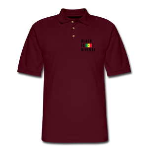 Men's Pique Polo Shirt - burgundy