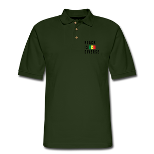 Men's Pique Polo Shirt - forest green