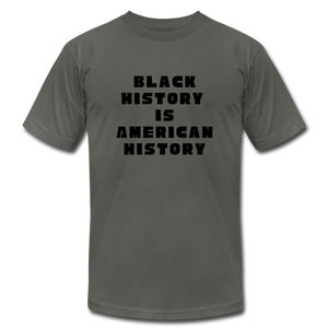 Black History is US History - Unisex Bella + Canvas T-Shirt - asphalt