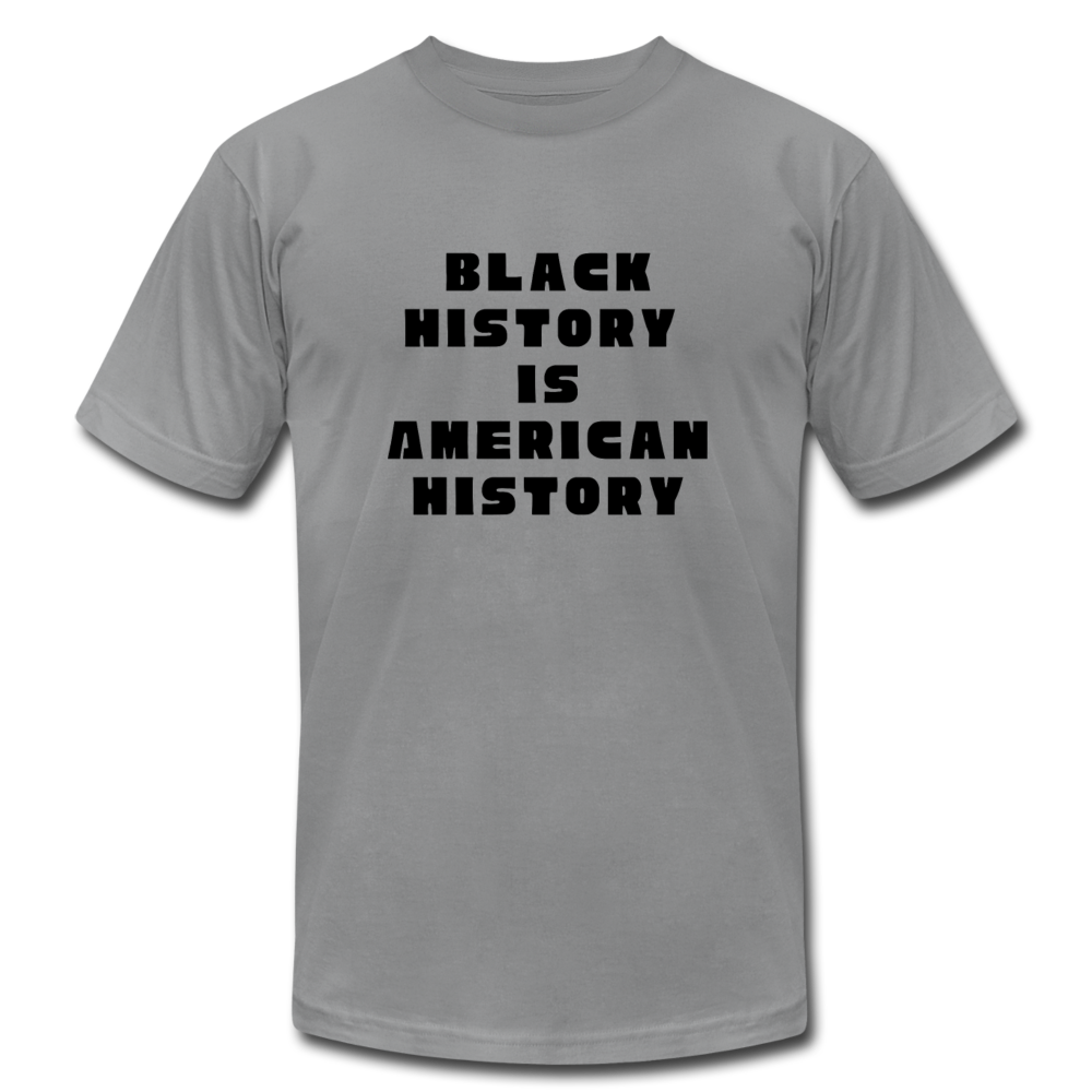 Black History is US History - Unisex Bella + Canvas T-Shirt - slate