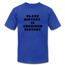 Load image into Gallery viewer, Black History is US History - Unisex Bella + Canvas T-Shirt - royal blue
