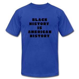 Black History is US History - Unisex Bella + Canvas T-Shirt - royal blue