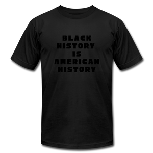 Black History is US History - Unisex Bella + Canvas T-Shirt - black