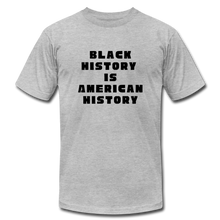 Load image into Gallery viewer, Black History is US History - Unisex Bella + Canvas T-Shirt - heather gray
