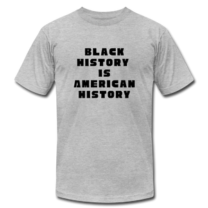 Black History is US History - Unisex Bella + Canvas T-Shirt - heather gray