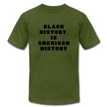 Load image into Gallery viewer, Black History is US History - Unisex Bella + Canvas T-Shirt - olive
