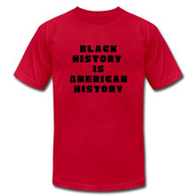 Load image into Gallery viewer, Black History is US History - Unisex Bella + Canvas T-Shirt - red
