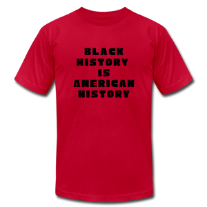 Black History is US History - Unisex Bella + Canvas T-Shirt - red