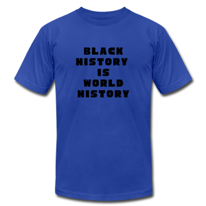 Black History is World History - royal blue