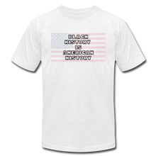 Load image into Gallery viewer, Black History is American History Outline - Bella + Canvas T-Shirt - white
