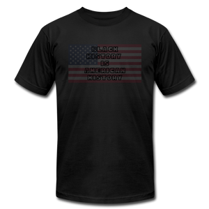 Black History is American History Outline - Bella + Canvas T-Shirt - black