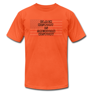 Black History is American History Outline - Bella + Canvas T-Shirt - orange