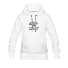 Load image into Gallery viewer, Black History is American History Women’s Premium Hoodie - white
