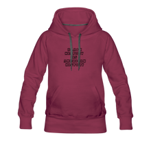 Load image into Gallery viewer, Black History is American History Women’s Premium Hoodie - burgundy
