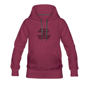 Black History is American History Women’s Premium Hoodie - burgundy