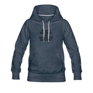 Black History is American History Women’s Premium Hoodie - heather denim