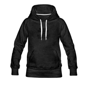 Black History is American History Women’s Premium Hoodie - charcoal gray