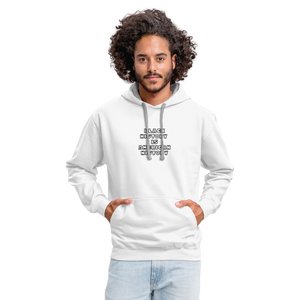 Black History is American History Contrast Hoodie - white/gray