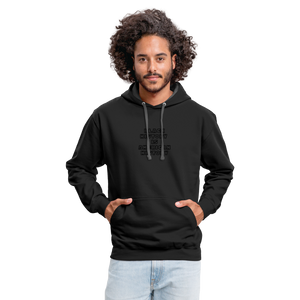 Black History is American History Contrast Hoodie - black/asphalt