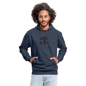 Black History is American History Contrast Hoodie - indigo heather/asphalt