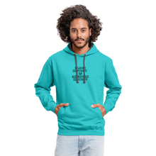 Load image into Gallery viewer, Black History is American History Contrast Hoodie - scuba blue/asphalt
