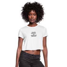 Load image into Gallery viewer, Black History is American History Croptop - white
