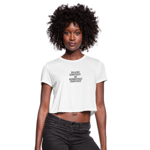 Black History is American History Croptop - white