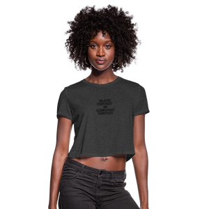 Black History is American History Croptop - deep heather