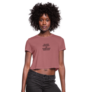 Black History is American History Croptop - mauve