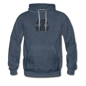 Black History is American History Premium Hoodie - heather denim