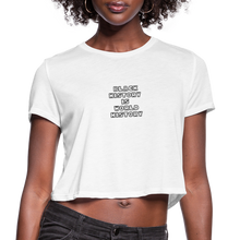 Load image into Gallery viewer, Black History is World History Croptop - white
