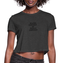 Load image into Gallery viewer, Black History is World History Croptop - deep heather
