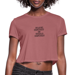 Black History is World History Croptop - mauve